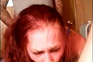 Milf redhead amateur enjoys double teaming in homemade group scene with passionate amateurs 😈🔥