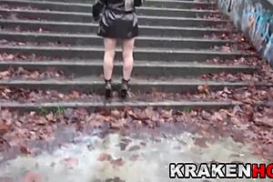 Provocative Ayesax Showing Body At Park Outdoors