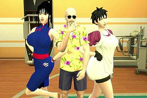 Dragon ball epi 22: Aku dan Chichi susu, Videl, latihan seksual dengan Roshi... panas gila.