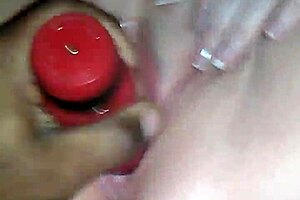 amateur blonde plays with babygirls toys