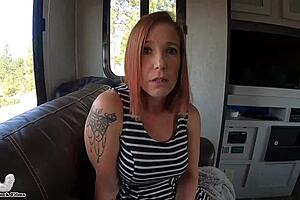 i'm the stepson, and my stepmom encouraged me to take this big cock bareback in missionary position