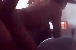 Skinny milf with big ass fucks igor monstro carioca on sofa.