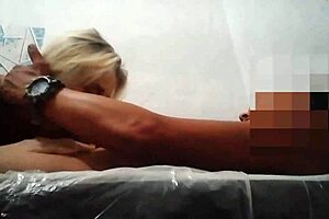 Blonde milf Stella Still has sex with stranger in silent cinema style, sucking and assfucking