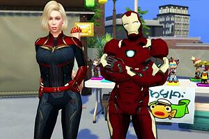 Captain Marvel Addicted To Big Cock In Hentai Parody