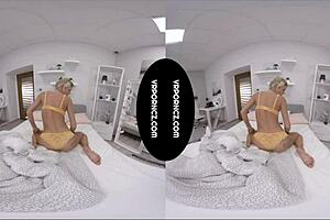 vr experience with a large dildo in a tight space