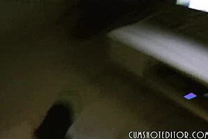 Orgasmic German MILF swallow on cock and cums on couch