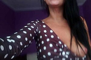 Brunette milf slut dominates with intense face riding