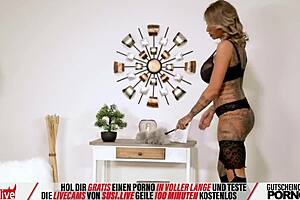 The Tattooed German MILF Feels Thrilled Pleasing Viewers On Webcam, Shaking Her Huge Tits Secretly Filmed