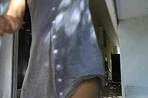 mature woman pees outdoors near keys lol