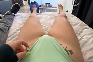 Sharing bed with stepsister turns into wild doggystyle.