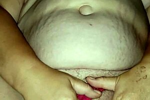 Milf tweaking her ass in thong and panties, then solo masturbating with big ass.