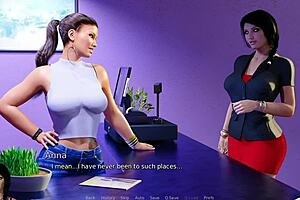 Anna and Carl enjoy fun moments in 3D hentai game adventure