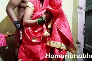 Indian Village Wife Fucked Hard in Red Saree
