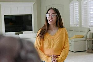 dad and mom can’t resist touching aria skye and misha mynx