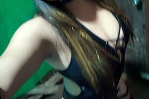 i'm so hot seducing my stepdad with sexy leather lingerie and homemade porn craving a big cock