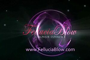 That brunette milf gives an artistic blowjob in CFNM with handjob