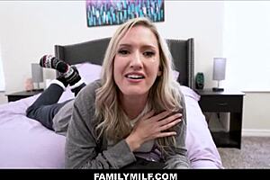 Reagan Lush as stepmom convinces stepson to stay home