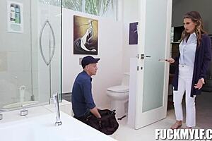 Erotic POV: He met Petite Karen and Krystal Spark’s Big Boobs