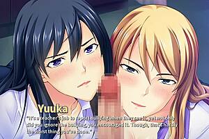 Mommy sensei horny homework ep3 threesome blowjob