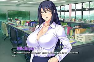 Mommy sensei horny homework ep3 threesome blowjob