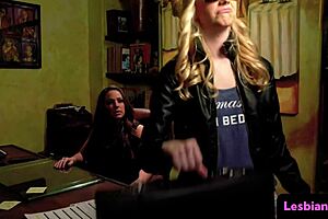 This amazing dyke milf fingers those cute babes perfectly