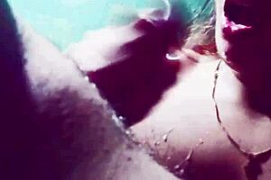 he begs for my blowjob while watching