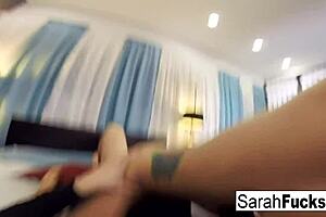 sarah gets a hot pov massage and fuck