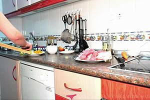 Vends-ta-culotte - French Milf Cook With Big Breasts Gets Wild In Lingerie During Web Chat.