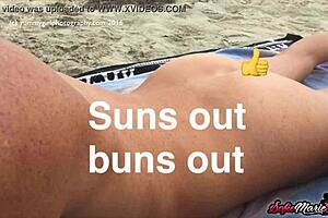 sofie marie teases with her natural tits on the beach, so irresistible