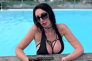 Sexy Brunette Fucked At Resort