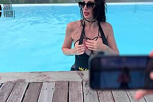Sexy Brunette Fucked At Resort
