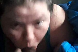 Mature BBW Sucks Monster Cock with Blonde and Brunette Assistance