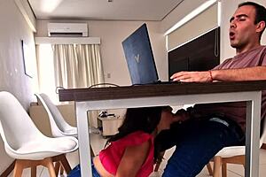 She sucks me in office, making work enjoyable.