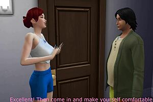 is my little 18+ neighbor giving blowjob in sims 4?