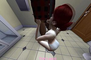 is my little 18+ neighbor giving blowjob in sims 4?