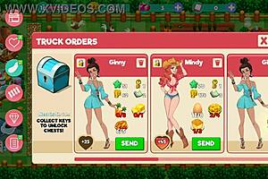 playing nutaku booty farm, watch the redhead flash her big tits on the ranch.