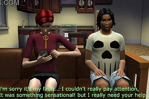 is my little 18+ neighbor giving blowjob in sims 4?