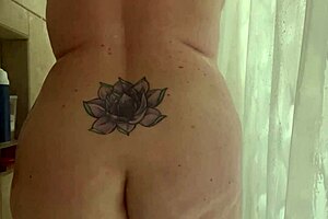 Milf Washing Her Pussy in Shower with Big Tits and Ass Exposed