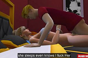 เย็ดแม่อเมริกันผมบลอนด์แรงมาก ลูกเลี้ยงเซ็กส์แทบู