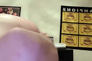 The husband makes his wife's pussy squirt all over his face during sexy sex