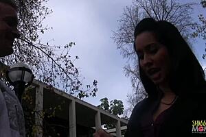 Busty Brunette Milf Sucked and Rode Stranger's Cock!