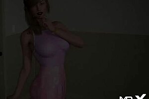 Heart Races As She Reveals Her Cock While Changing Clothes In Dusklightmanor Episode 1 10