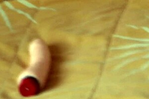 Latina mom uses huge dildo