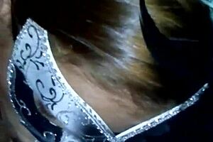 Wife in Mask with Toys