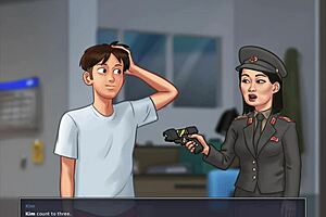 Pekerja Korea Hentam Pelanggan Kuat Dalam Kereta - Adegan Kim Dari Summertime Saga