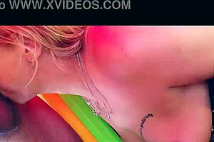 Vicky Wilfing Sucking Hard in Croatia Part 2