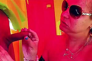 Vicky Wilfing Sucking Hard in Croatia Part 2