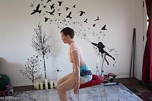 yoga lesson got me all hot n sweaty