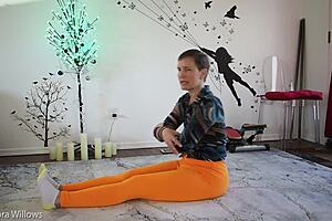 yoga lesson turned into hot wife showcase with big assets