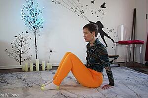 yoga lesson turned into hot wife showcase with big assets